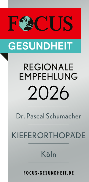 FOCUS Gesundheit Regionale Empfehlung 2026 – Dr. Pascal Schumacher Kieferorthopädie Köln – Referenz für erfolgreiches Praxismarketing